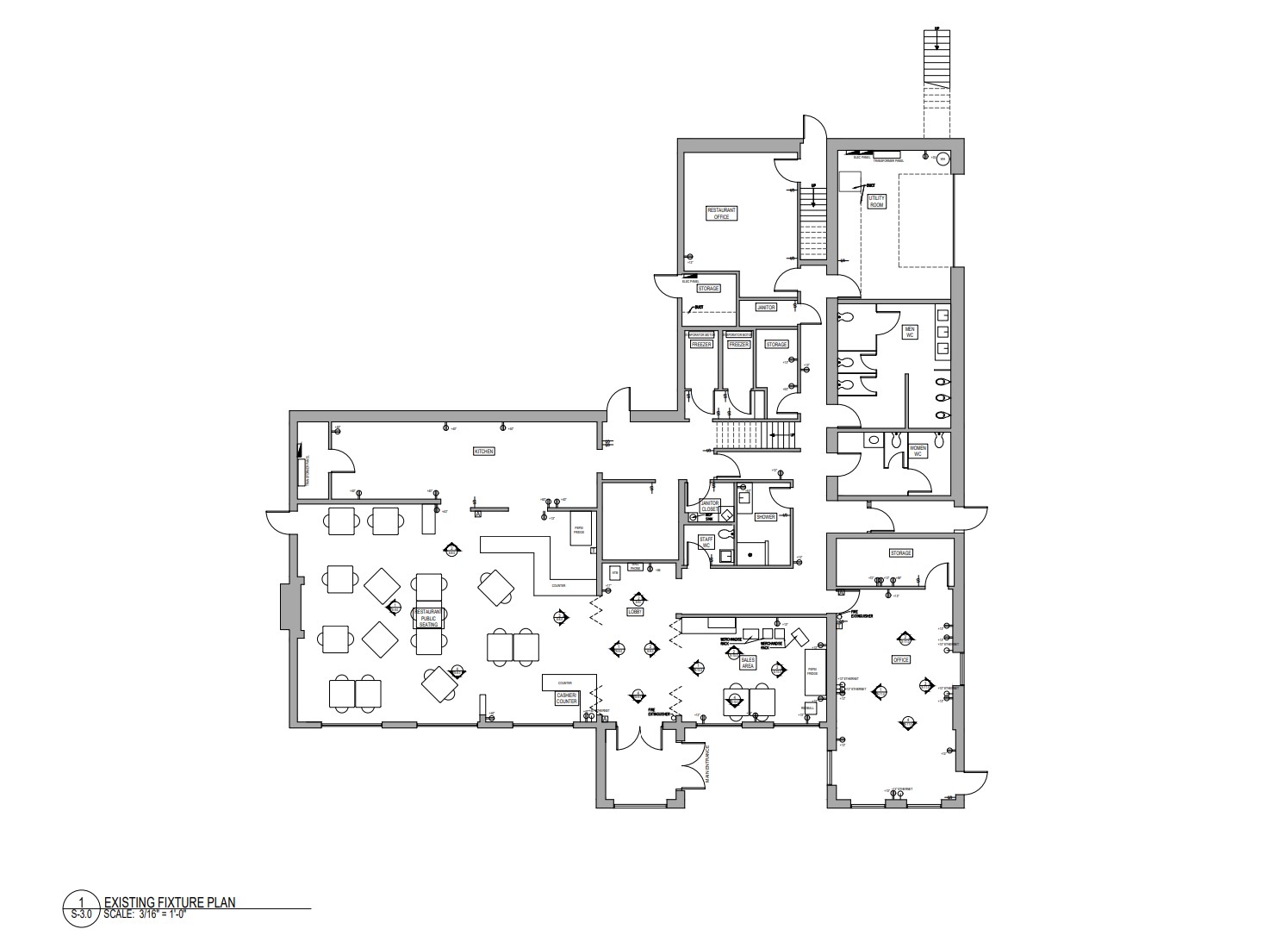 As-Built Measuring Services | EXISTING FIXTURE PLAN